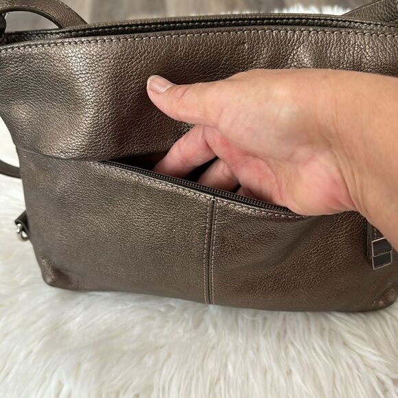 TIGNANELLO LEATHER SHOULDER BAG - Picture 2 of 8
